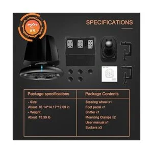 Steering Wheel for PC PXN V9 Universal USB Car Sim_6