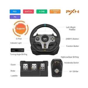 Steering Wheel for PC PXN V9 Universal USB Car Sim_2