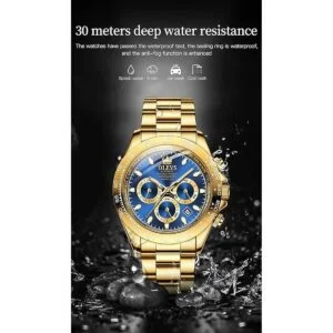 OLEVS Relojes automáticos de oro para hombre calendario_4