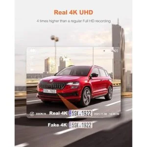 Yeecore Cámara de tablero dual 4K 5G WiFi GPS cámara de_2