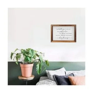 CHDITB The Best Things In Life Placa de madera enmarcada_4