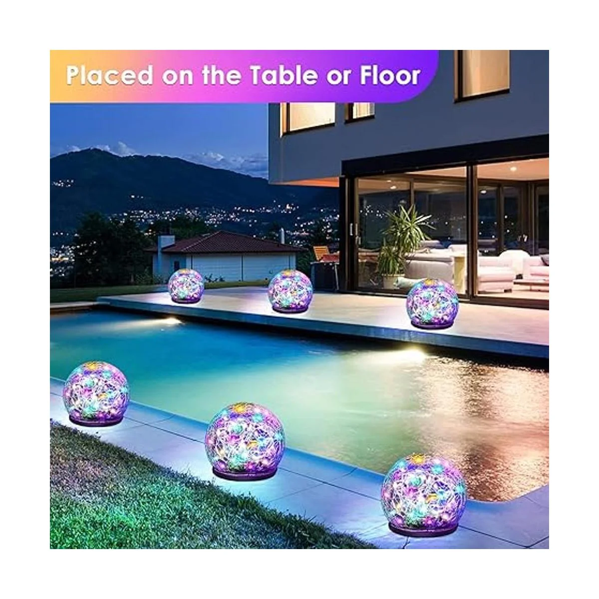 Paquete de 2 luces solares de jardín decorativas para_2