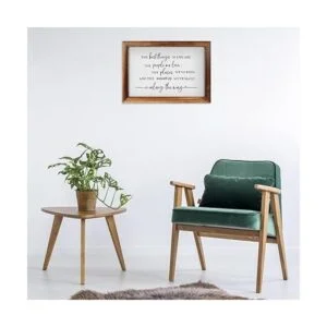 CHDITB The Best Things In Life Placa de madera enmarcada_5