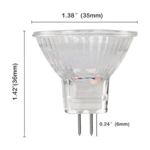 Bombillas LED MR11 de 3 W base bipin GU4 ángulo de haz_4