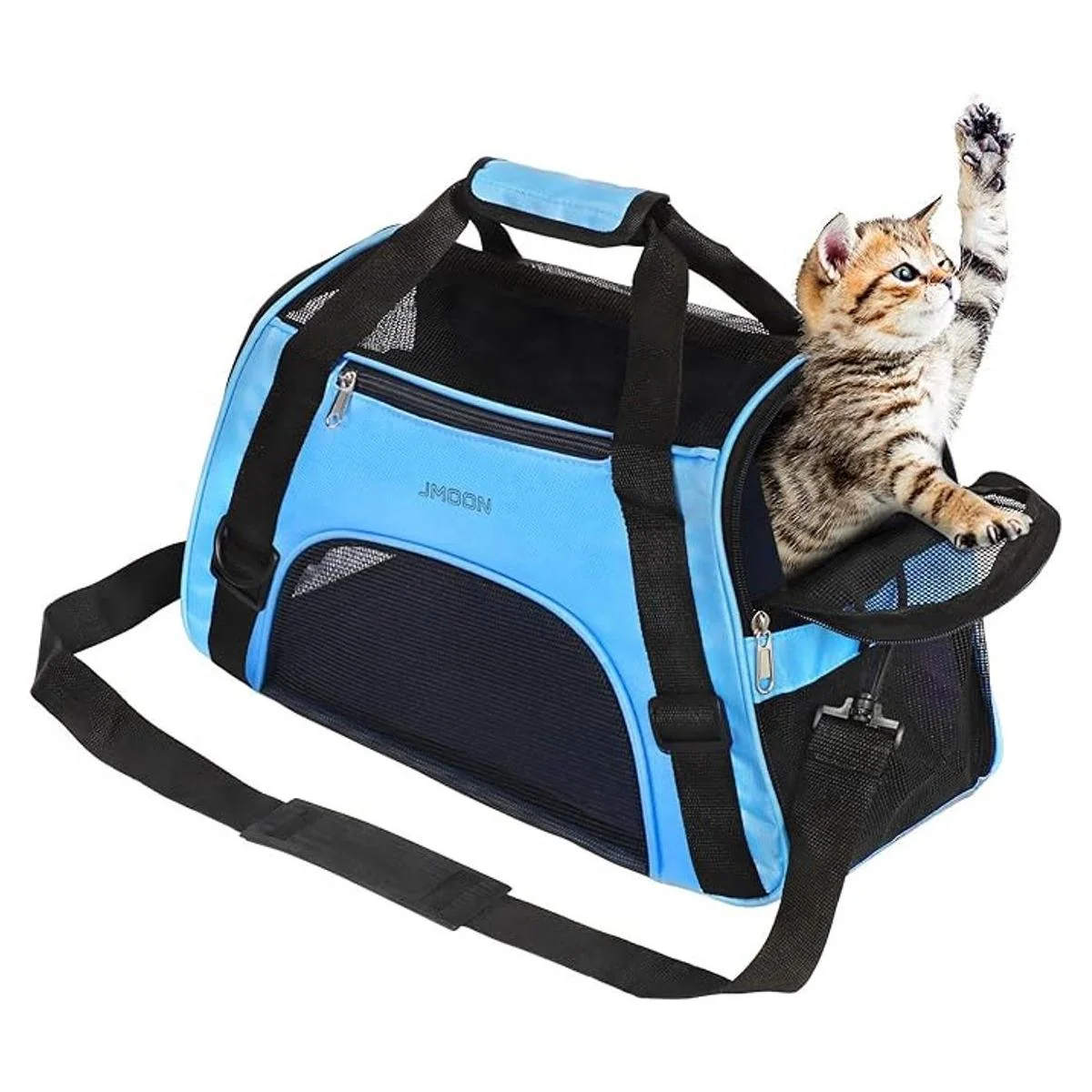 JMOON Bolsa de transporte de mascotas aprobada por_1