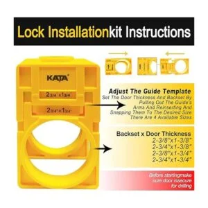 KATA Kit de instalación de cerradura de puerta de 138_4