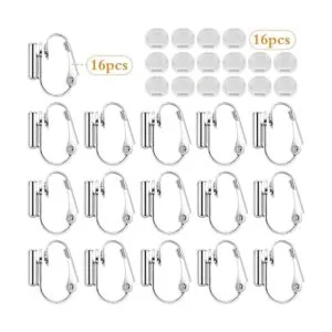 16 piezas de convertidores de aretes con clip parte_2