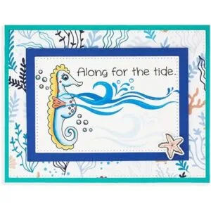 Sea Horses Juego de troqueles y sellos de pez de caracola_5