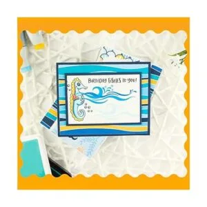 Sea Horses Juego de troqueles y sellos de pez de caracola_6