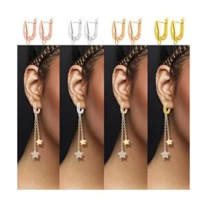 16 ganchos rectangulares de 8 colores para aretes_5