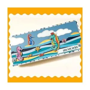 Sea Horses Juego de troqueles y sellos de pez de caracola_4