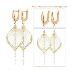 16 ganchos rectangulares de 8 colores para aretes_4