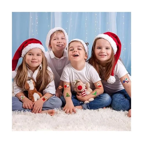 Partywind 90 estilos de tatuajes temporales de Navidad_5