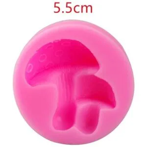 HAOYUNLAI 3 moldes de silicona en forma de seta moldes de_4