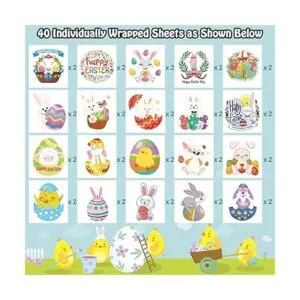 Partywind Tatuajes temporales de Pascua para fiestas de_2