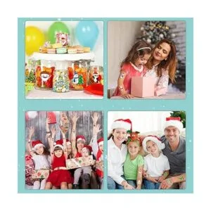 Partywind 90 estilos de tatuajes temporales de Navidad_4