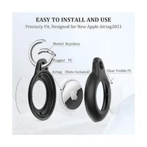 Paquete de 1 llavero AirTag para Apple Airtag funda_3