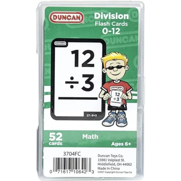 Duncan Tarjetas para practicar la división verde y_1