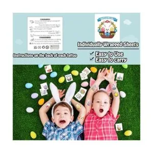 Partywind Tatuajes temporales de Pascua para fiestas de_3