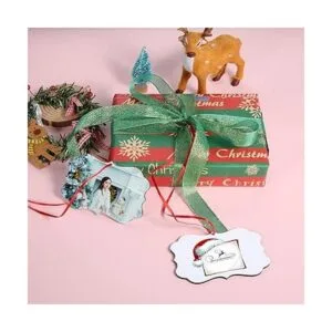 SAVITA 15 colgantes de sublimación en blanco colgante de_5