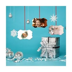 SAVITA 15 colgantes de sublimación en blanco colgante de_7