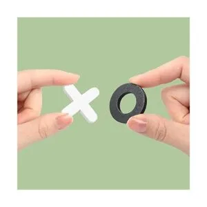 Tablero de madera Tic Tac Toe Juego de mesa XO juguete de_5