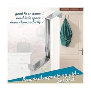 4smile Ganchos para colgar sobre la puerta paquete de 3_3