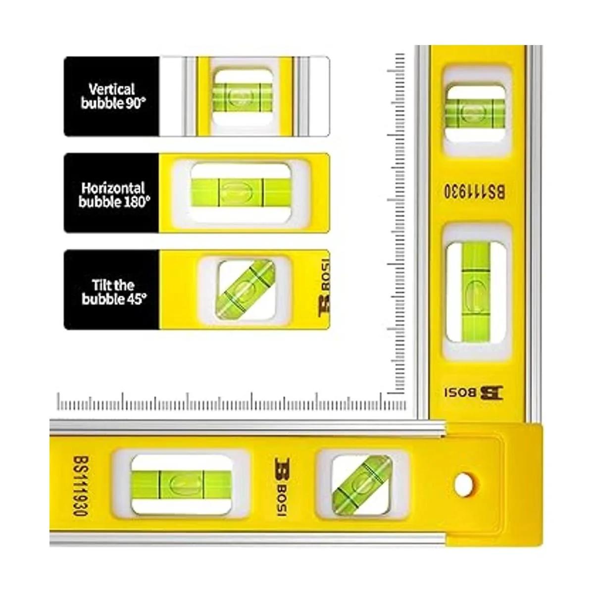 B BOSI TOOLS Nivel magnético de torpedo de 9 pulgadas_3