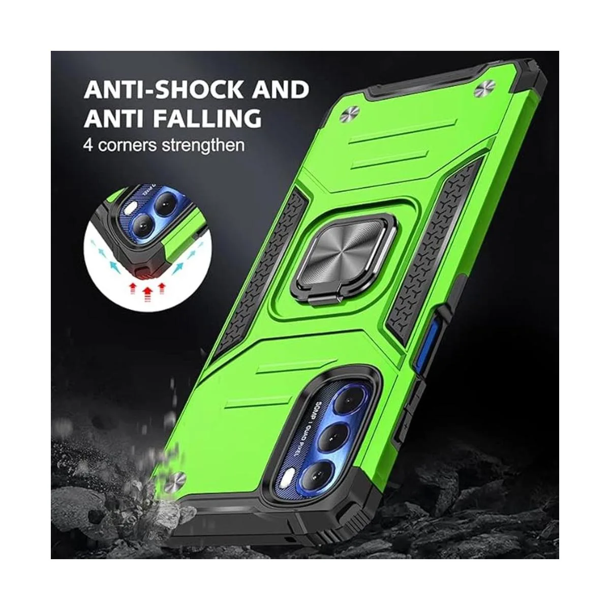 YmhxcY Funda para Moto G Stylus 4G con protector de_7