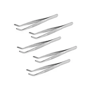 Auniwaig Pinzas de acero inoxidable de 4.92 pulgadas de_1