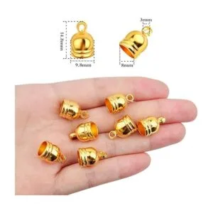 Aylifu 50 tapas de extremo de barril chapadas en oro con_3