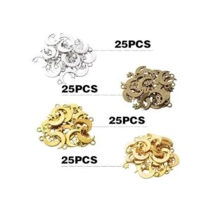 100 colgantes de aleación de la luna con estrellas y_2