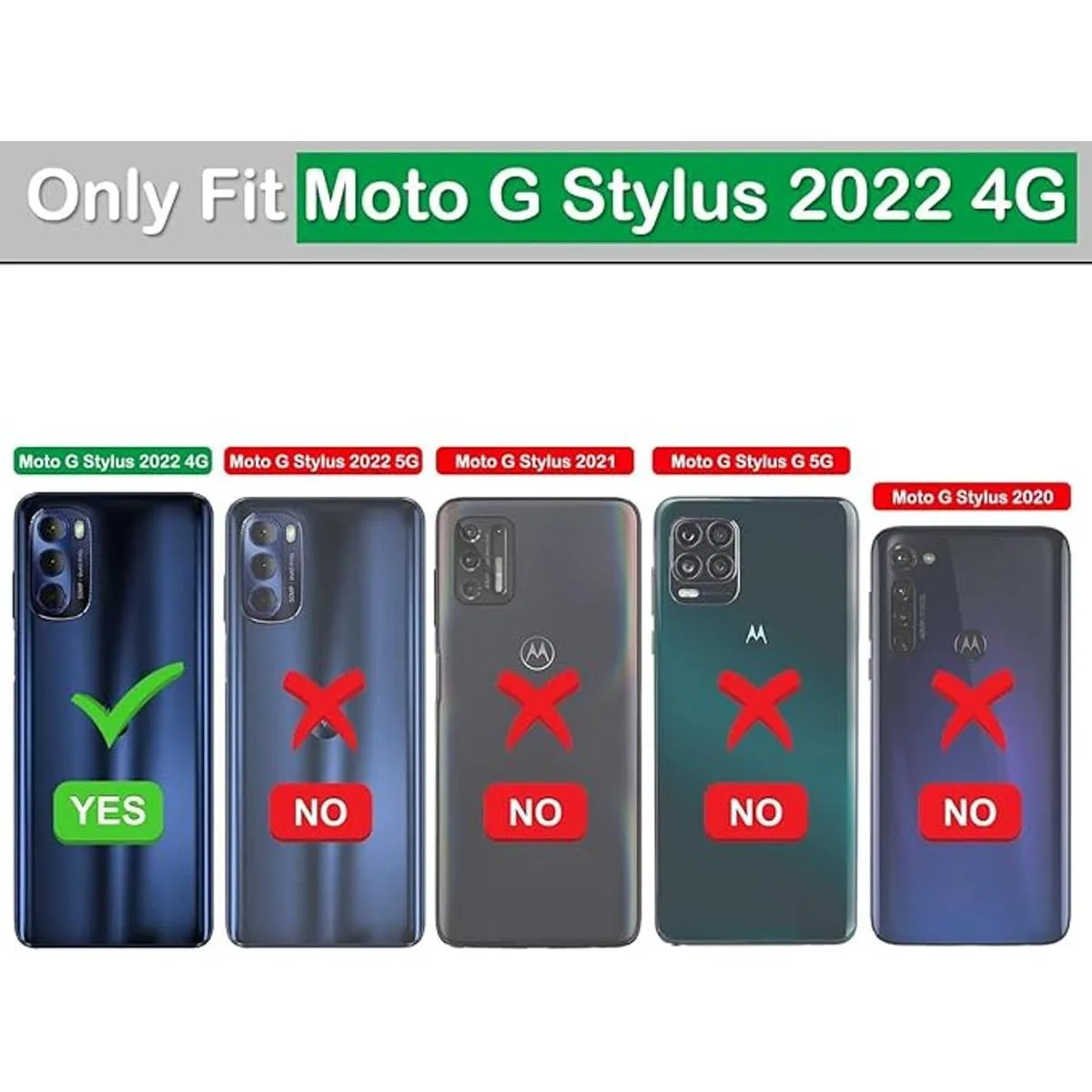 YmhxcY Funda para Moto G Stylus 4G con protector de_2