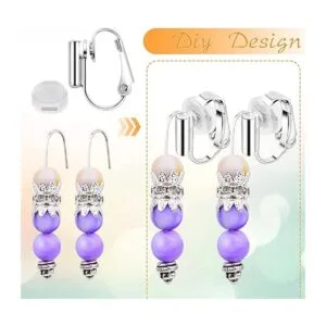 16 piezas de convertidores de aretes con clip parte_5
