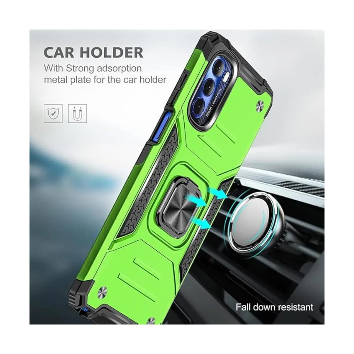 YmhxcY Funda para Moto G Stylus 4G con protector de_6