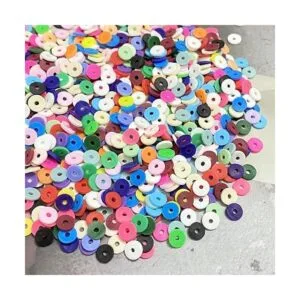 LIMAOLLY 3000 cuentas de arcilla planas y redondas de_5