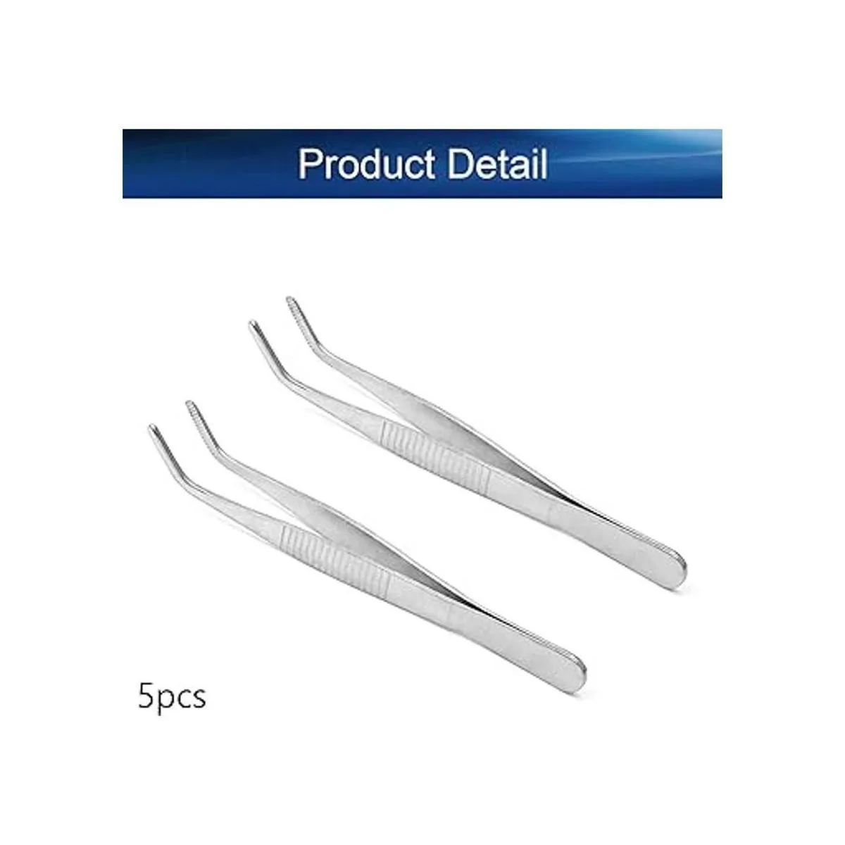 Auniwaig Pinzas de acero inoxidable de 4.92 pulgadas de_4