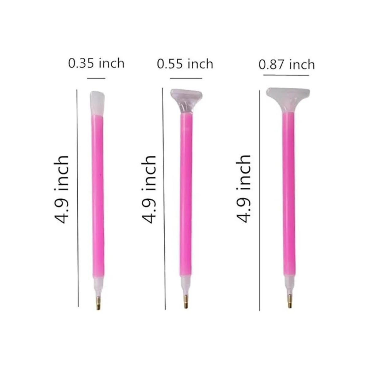 Juego de 12 bolígrafos de pintura de diamantes con 3_2