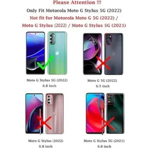 SKTGSLAMY Funda para Moto G Stylus 5G 2022 con protector_2
