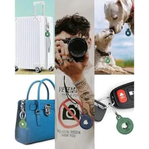 PXHDCN Llavero AirTag funda de silicona agradable a la_5