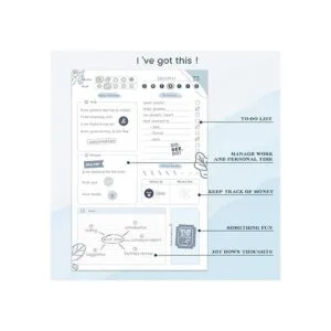 JueNi Agenda diaria de tareas pendientes con calcomanías_4