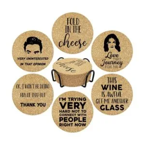 Homythe Schitts Posavasos de mercancía para programas de_1