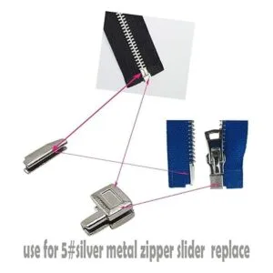 JOSDIOX Cierre de cremallera de metal 5 cierre de_2