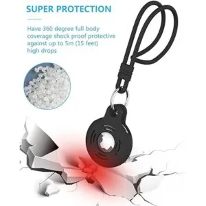PXHDCN Llavero AirTag funda de silicona agradable a la_2