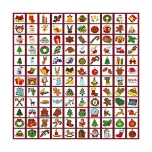 Partywind 408 tatuajes temporales de Navidad envueltos_5