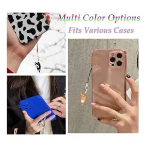 Juego de 6 dijes estéticos para teléfono celular kawaii_2