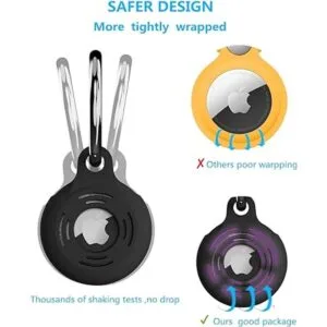 PXHDCN Llavero AirTag funda de silicona agradable a la_3