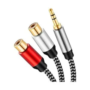 Morelecs Cable adaptador de audio estéreo de 0.138 in_2