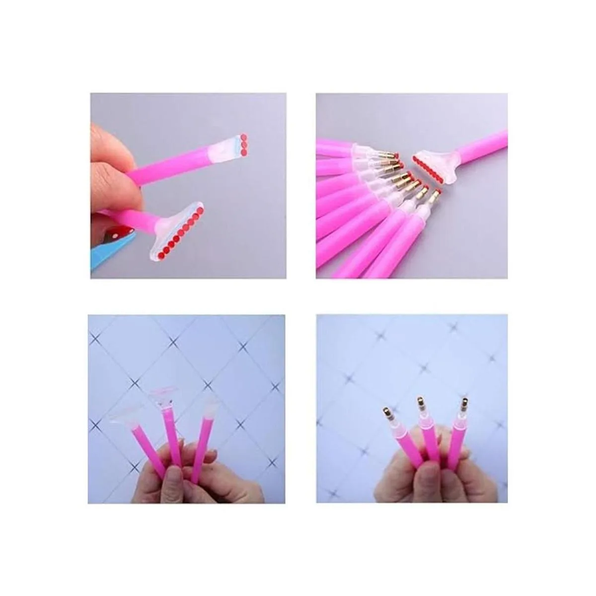 Juego de 12 bolígrafos de pintura de diamantes con 3_4