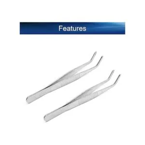 Auniwaig Pinzas de acero inoxidable de 4.92 pulgadas de_3